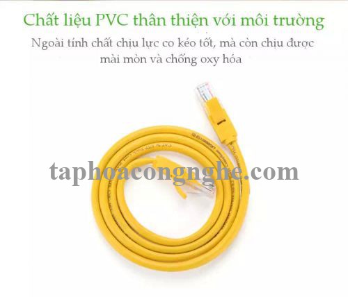 Ugreen 11233 5M màu Vàng Cáp mạng LAN CAT5E UPT NW103 30011233